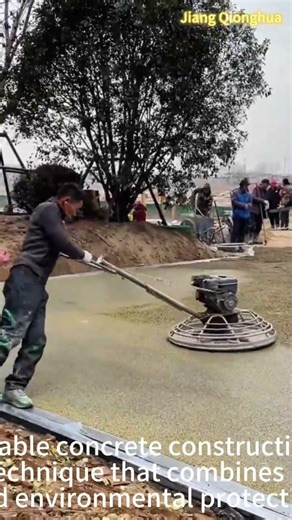 Permeable concrete construction