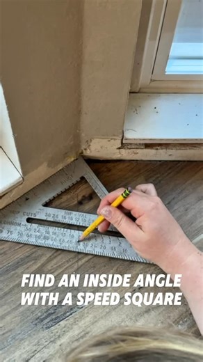 Az DIY on Instagram: "Find an inside angle with a speed square"