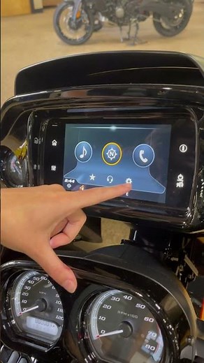 Connecting your phone via Bluetooth to the Boom GTS! #harleymotorcycles #motorcycle #boomaudio