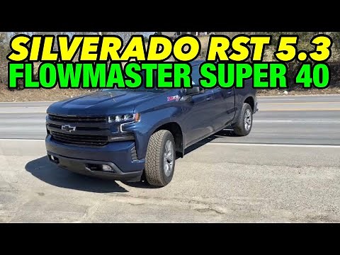 2021 Chevy Silverado RST Z/71 5.3L V8 DUAL EXHAUST w/ FLOWMASTER SUPER 40 SERIES!