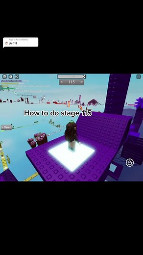 Reply to @flower79000 here’s how to do stage 115 #roblox #nojumpingdifficultychartobby