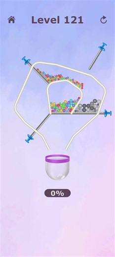Pin Puzzle Level 121 | Pull The Pin To Let All Balls Fall Into Container | Pull & Solve Game