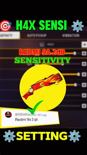 Free Fire Headshot Setting After Ob53 Update 2026⚡Best Sensitivity Settings ⚙️| Redmi 9a 2 gb ram 📲