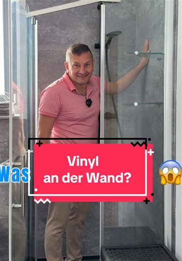 Vinylboden an der Wand?😳😳 Ja, richtig gelesen! Wir verlegen unseren Klebevinyl nicht nur auf dem Boden, sondern nutzen ihn auch an der Wand - für eine moderne Fliesenoptik ganz ohne klassische Fliesen. Das Beste: Das passende Dekor gibt es auch als Klickvinyl, sodass wir Wand und Boden perfekt aufeinander abstimmen können. Was sagt ihr dazu? #renovieren #fußboden #vinyl