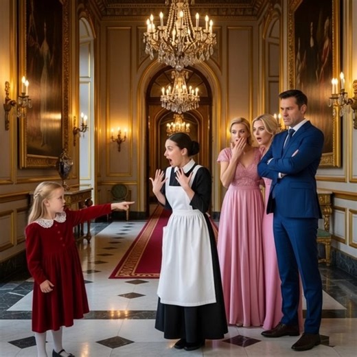 A billionaire asked his daughter to choose a mother from a group of models, but she chose a maid.---“Daddy, I choose her!” The words echoed through the gilded hallway of the Lancaster estate, silencing everyone. Billionaire businessman Richard Lancaster, a man used to commanding rooms and signing billion-dollar deals without hesitation, froze in disbelief. His daughter, Amelia, only six years old, stood at the center of the marble floor, her little finger pointing directly at Clara, one of the h