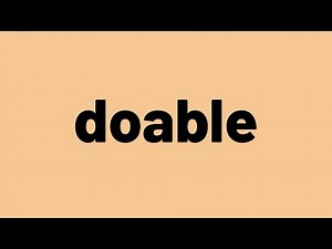 doable meaning