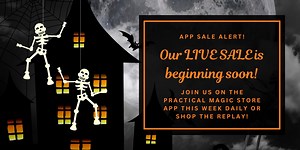 Feeling a little fall breeze in the air?! We hope so! ✨Make sure you have our app downloaded to your phone and join us LIVE in a few minutes for a daily LIVE SALE morning show this week! We are featuring spooky season topics like protection, divination, candle magic, herbs and more! Can't join us? Shop the replay!  See you soon! | Practical Magic Store | Facebook