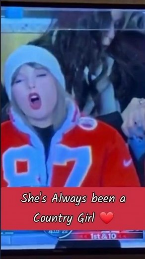 Taylor Swift is a FOREVER Country Music Girl 💗 #taylorswift #traviskelce #celebrity #shorts