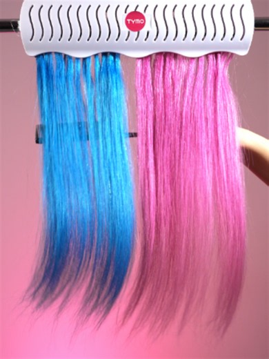pinky and bluey, straighten it up! #TYMO #CurlsTYMO #HairMatters #SleekHair #straightHair