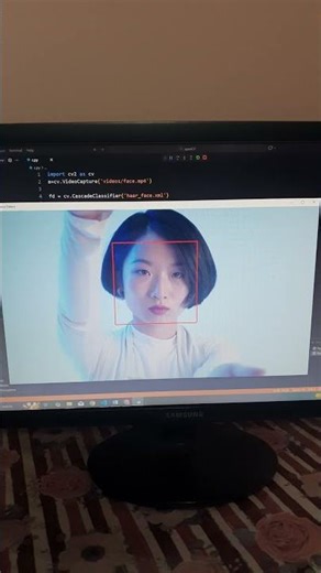 Python | opencv 'face detecting in video' | CodeLearning