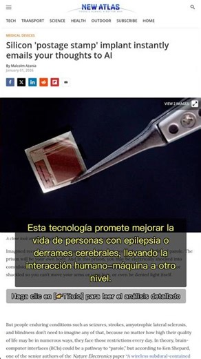 🧐👉 BISC: El chip cerebral ultradelgado que revoluciona la conexión con IA #QixNewsAI