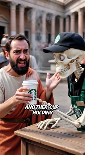 What If You Opened | A Starbucks Coffee Stand in Ancient Rome☕📜 #shorts