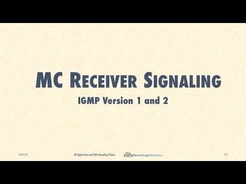 Lecture 3 - IP Multicast Receiver Signaling with IGMPv1 and IGMPv2