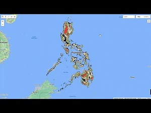 Philippines Colorful Digital Elevation DEM Model Using GEE and Processing in ArcMap 10.8