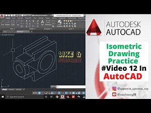 AutoCAD Isometric Practice Video 12 | Learn AutoCAD Isometric Drawing | Step-by-Step Guide Isometric