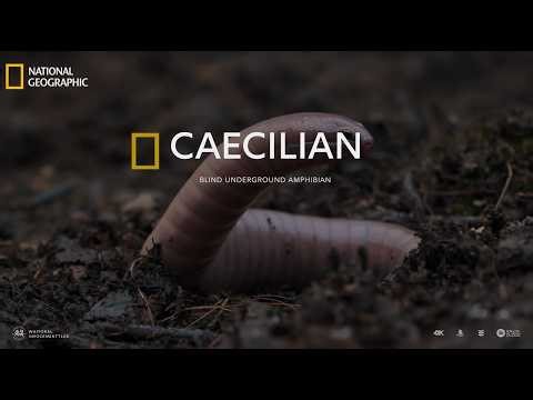 Caecilian: The Blind Amphibian That Lives Beneath the Earth #caecilian