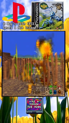ZeitgeistOG on Instagram: "A Bug's Life Game: Level 1 Ant Island Part 2 Got the Gold berries easier with a well time jump The lovely first level of this comfy adventure game. love the music. Disney Pixar's A Bug's Life had a video game tie in! Released in 1998 this movie tie in game is actually a pretty decent 3D adventure game. with amazing music and a unique seed planting mechanic this game has a lot to offer. really good as far as movie tie in games go! #childhood #videogame #gaming #retrogam