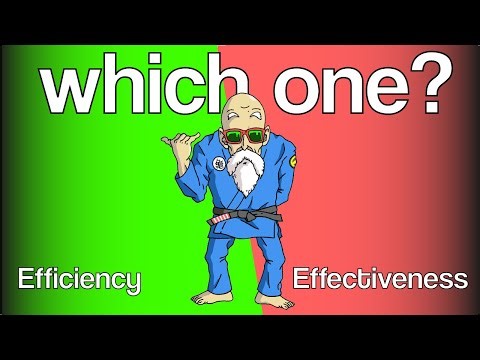 Efficiency vs Effectiveness: which is more important for BJJ?
