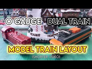 O Gauge Model Train Layout Build - Shorter Video