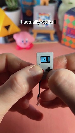 the tiniest Gameboy in the world actually works! #nintendo #videogames #gameboy #miniature #kawaii #toy #mumba #trending #fyp #foryou