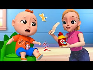 Ouch! Baby Got A Boo Boo | Pretend Play | Boo Boo Song | PulkaCoco‬ Nursery Rhymes & Kids Songs