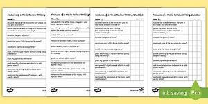 Features of a Movie Review Writing Checklist