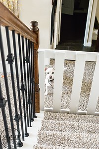 How to Build An Easy Stairway Gate - Kim Pepper Blog