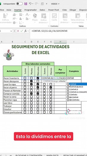 Seguimiento de Actividades y Tareas en Excel