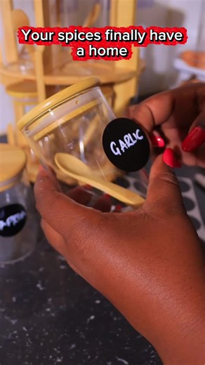 Stylish All-in-One Kitchen Organizer with Spice Jars