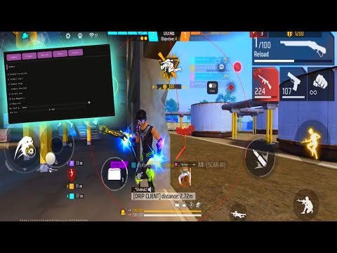 DRIP CLIENT FULL SETUP • FREE FIRE AUTO HEADSHOT 100% SAFE MOBILE PANEL ENEMY LOCATION BODY HEADSHOT