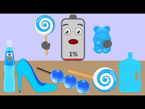 ASMR Eating Blue Food Desserts – Sweet & Satisfying | Low Battery charging | NCR Animation