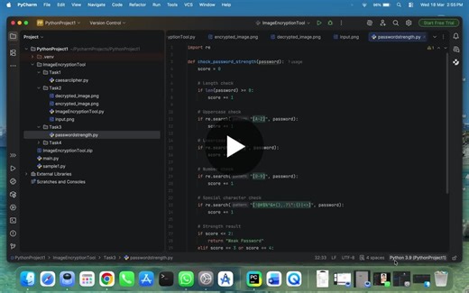 #cybersecurity #python #passwordsecurity #skillcrafttechnology #learningjourney | ATHULYA JOSE