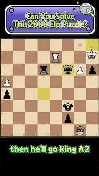 Only 1% Can Solve This 2000 Elo Puzzle #chess