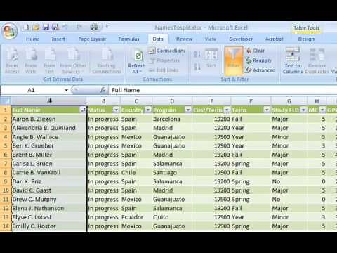 007 - Excel: Split one data column into multiples