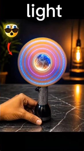 DIY Amazing Light Making at Home ⚡ | Science Project | Cardboard LED Lamp #shorts