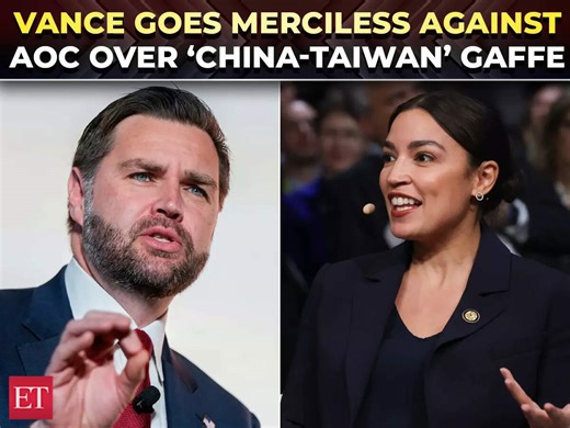Most uncomfortable 20 secs: Vance slams AOC’s embarrassing pause over Taiwan question in Munich