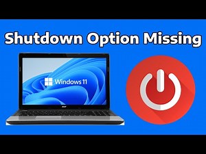 How To Fix Shutdown Option Missing in Windows