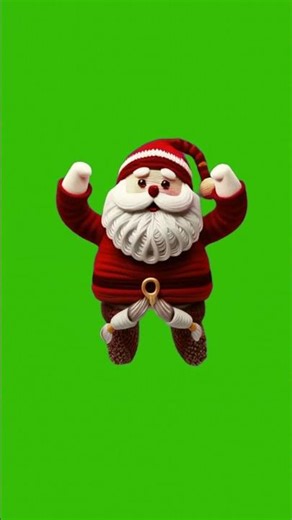 Free Santa Dance Overlay , Christmas Green Screen Asset, #shorts