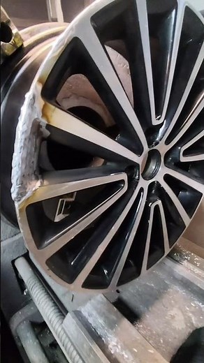 Επισκευή Ζαντας με ζημιά Ηλεκτροστατικη Βαφη και Διαμανταρισμα #nikospettas #auto