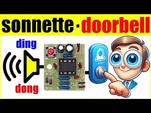 Build a simple electronic DING DONG doorbell using a NE555 diode capacitor