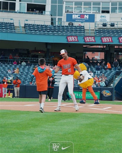Daxton Kunst represents Bates Recycling with the First Pitch at Fifth Third Field | May 12, 2026