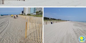 City of Myrtle Beach completes sand fencing in an effort to rebuild dunes