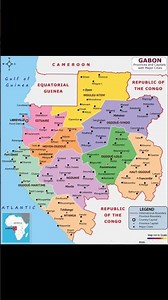#Gabon Country Map#