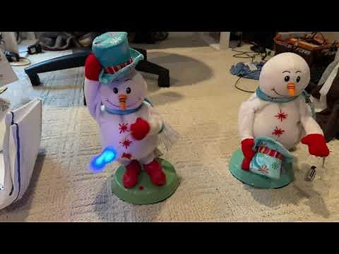Mini snowflake spinning snowman unboxing