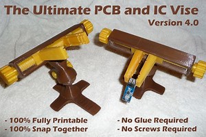 Ultimate PCB and IC Vise – 3D Printable Vise #3DThursday #3DPrinting