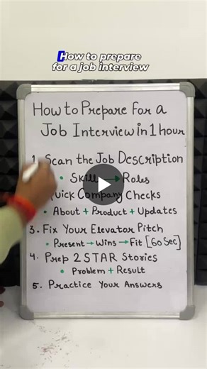 Ever had an interview in one hour and no idea where to start? 😰 🚫 Don’t panic. One focused hour is enough if you prepare for a job interview smartly. ✅ This job interview checklist shows exactly… | Careerflow.ai