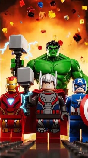 🗽⚡ Avengers LEGO Battle at the Statue of Liberty | #Avengers #LEGO #LEGOMovie #CrazyKid