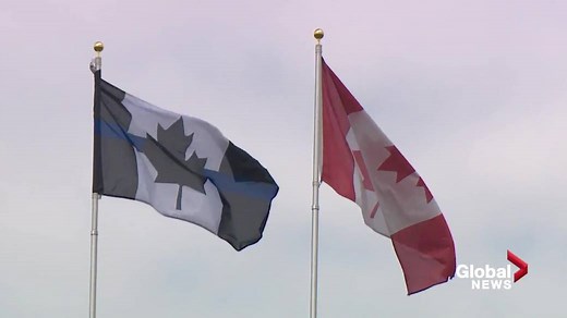 Edmonton Police Association under fire for controversial flag