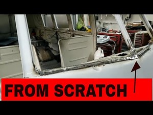 VW BUS Restore - windshield repair section - from scratch without patch panels