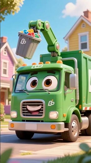 Leo the Garbage Truck Cleans the Street! 🚛✨ Kids Learning Video